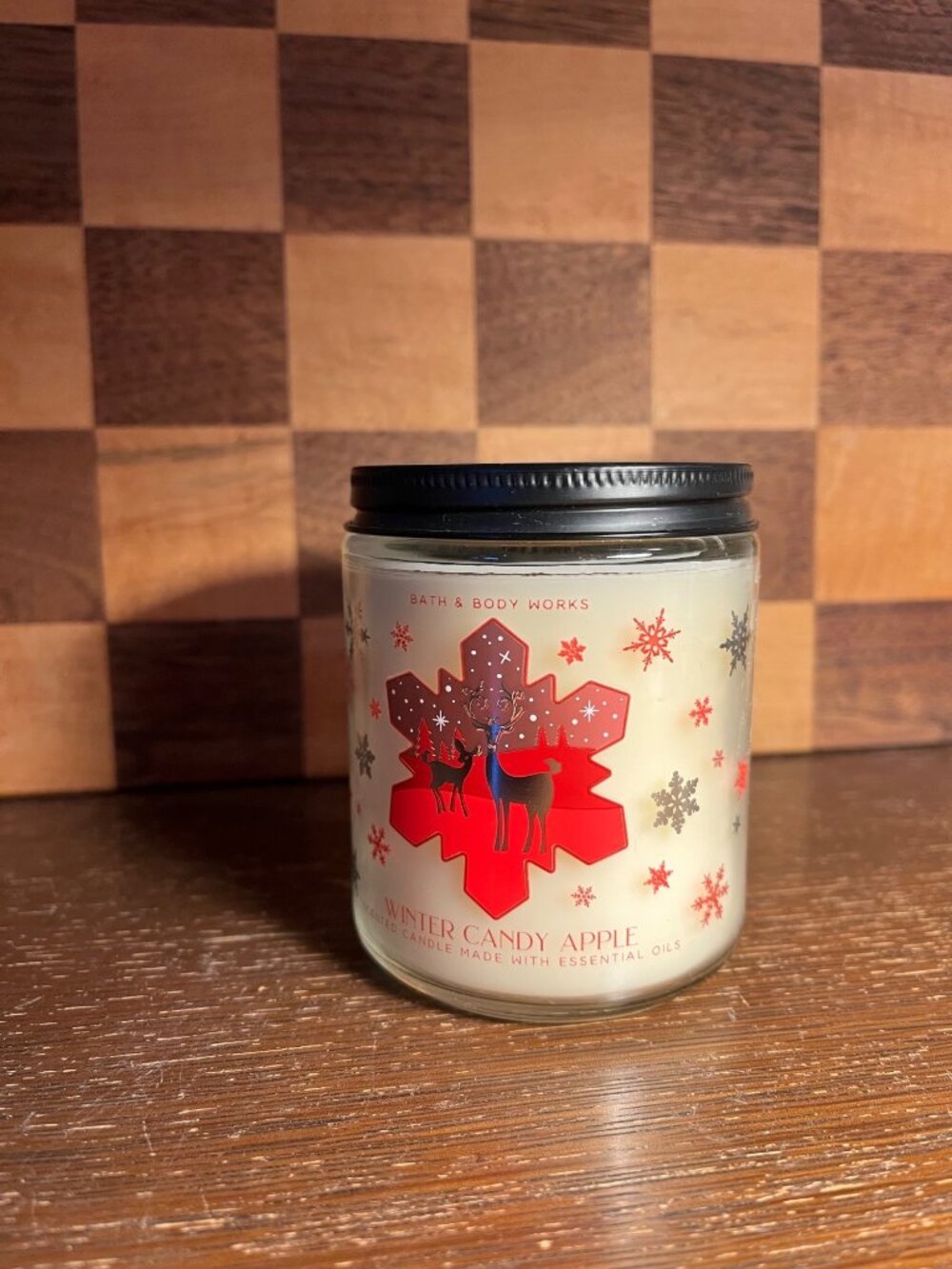 Bath and Body Works Winter Candle Apple A1048